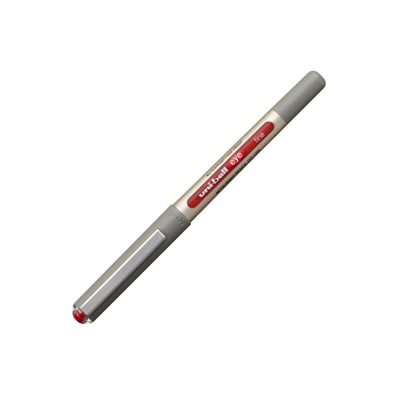 524413000 UNIBALL ROLLERBALL EYE FINE UB-157 0.7MM ROJO CAJA 12 UD