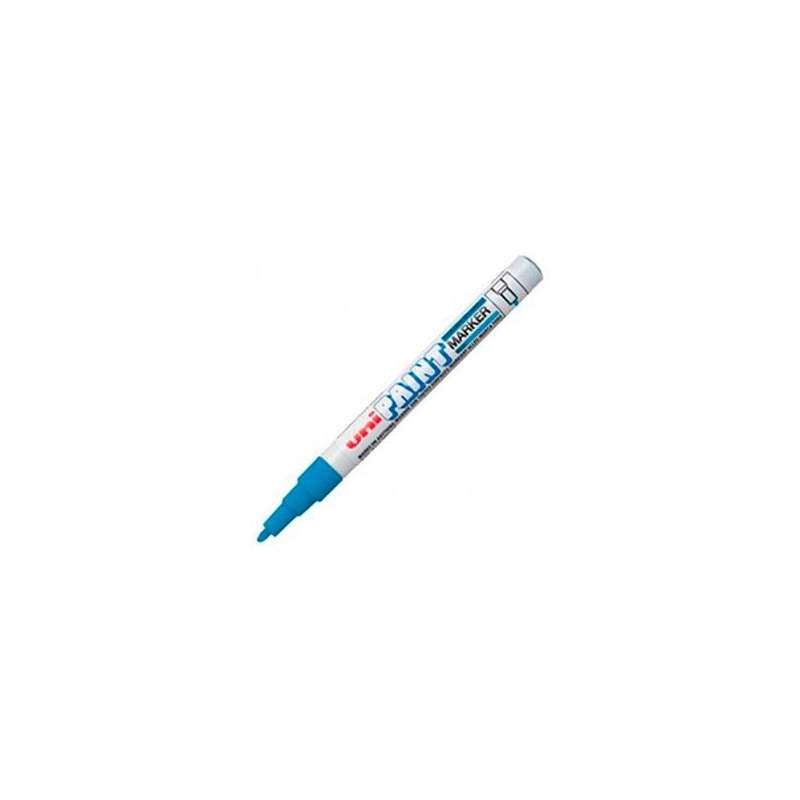 558650000 UNIBALL MARCADOR PERMANENTE PAINT PX-21L AZUL CLARO CAJA 12 UD