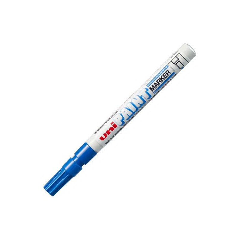 558668000 UNIBALL MARCADOR PERMANENTE PAINT PX-21L AZUL CAJA 12 UD