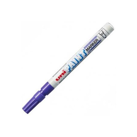 558676000 UNIBALL MARCADOR PERMANENTE PAINT PX-21L VIOLETA CAJA 12 UD