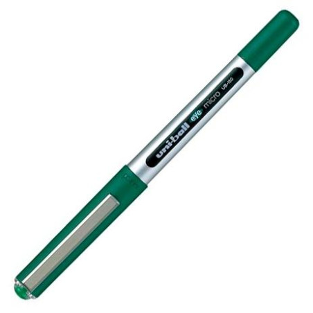 597377000 UNIBALL ROLLERBALL EYE MICRO UB-150 0.5MM VERDE CAJA 12 UD