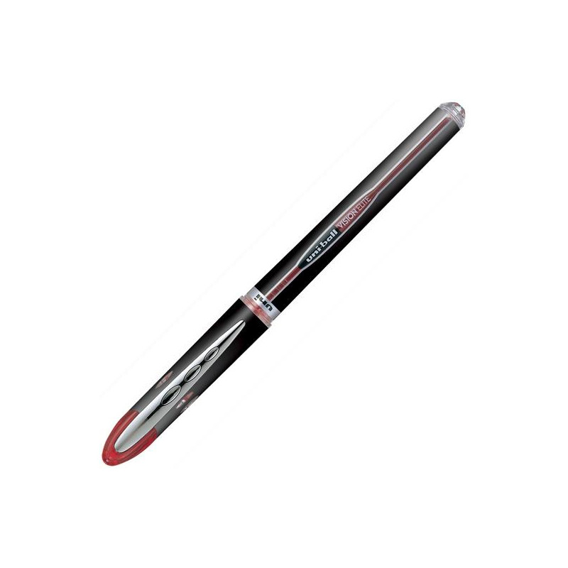 701839000 UNIBALL ROLLERBALL VISION ELITE MICRO UB-205 0.5MM ROJO CAJA 12 UD