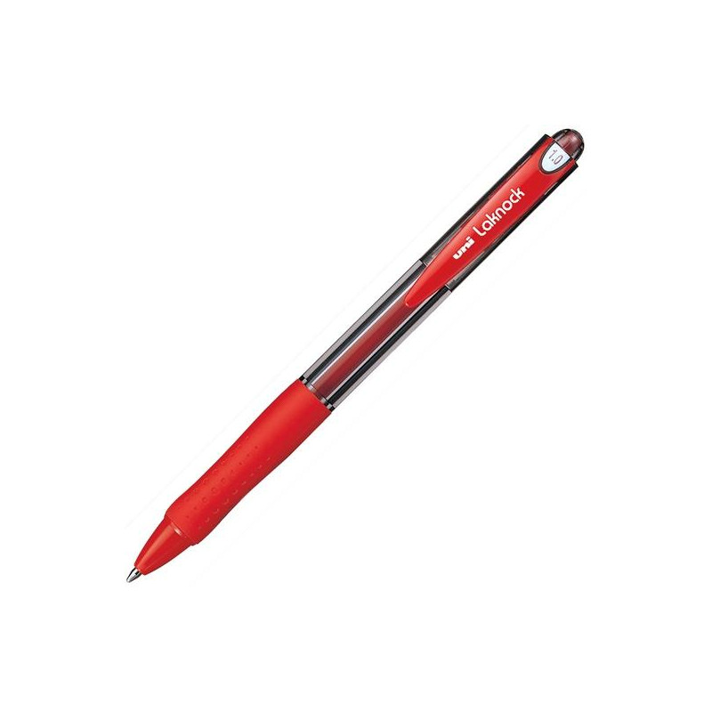 733998000 UNIBALL ROLLERBALL LAKNOCK SN-100(10) 1.0MM ROJO CAJA 12 UD