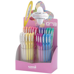 789032000 UNIBALL ROLLERBALL SIGNO ANGELIC COLOUR UM-120AC/4D 0.7MM C/SURTIDOS PASTEL EXPOSITOR 48 UD