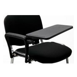 ACCKTDAF1 UNISIT REPOSABRAZOS CON MESITA ESCRITORIO PARA SILLA CONFIDENTE DADO NEGRO