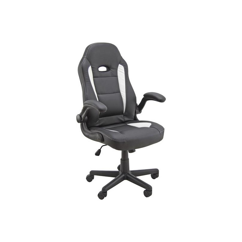 CH3/KN UNISIT SILLÓN GAMING GIRATORIO CON REPOSABRAZOS NEGRA Y BLANCA