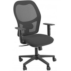 HUHUVE/BR/EN UNISIT SILLA ADMINISTRATIVA SINCRO HUBBLE REPOSABRAZOS AJUSTABLES NEGRO