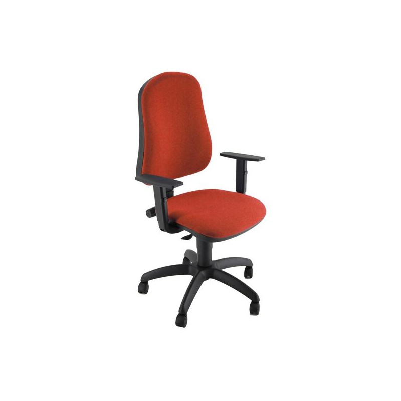 SICP/BRF/ER UNISIT SILLA ADMINISTRATIVA CP SIMPLE ROJA REPOSABRAZOS AJUSTABLES