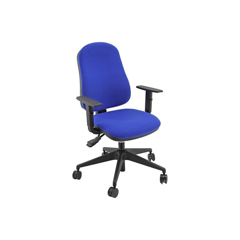 SISY/BR/EB UNISIT SILLA ADMINISTRATIVA SINCRO SIMPLE AZUL REPOSABRAZOS AJUSTABLES