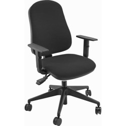 SISY/BR/EN UNISIT SILLA ADMINISTRATIVA SINCRO SIMPLE NEGRA REPOSABRAZOS AJUSTABLES