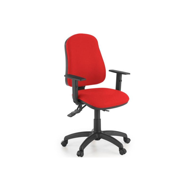 SISY/BR/ER UNISIT SILLA ADMINISTRATIVA SINCRO SIMPLE ROJA REPOSABRAZOS AJUSTABLES