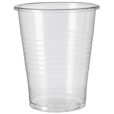 35261 VASO AGUA 200ML PP TRANSPARENTE -PAQUETE 100U-