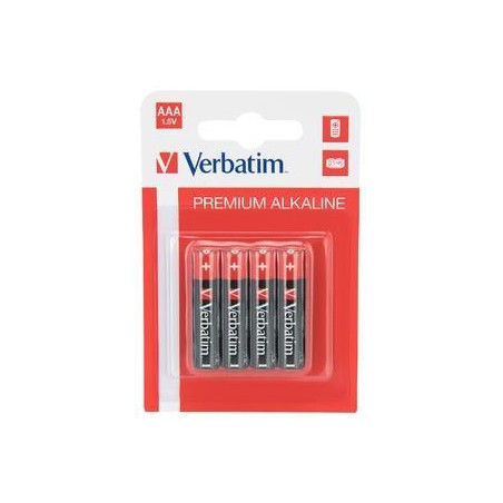 49920 VERBATIM PILAS ALCALINAS AAA - LR03- PACK 4 UDS