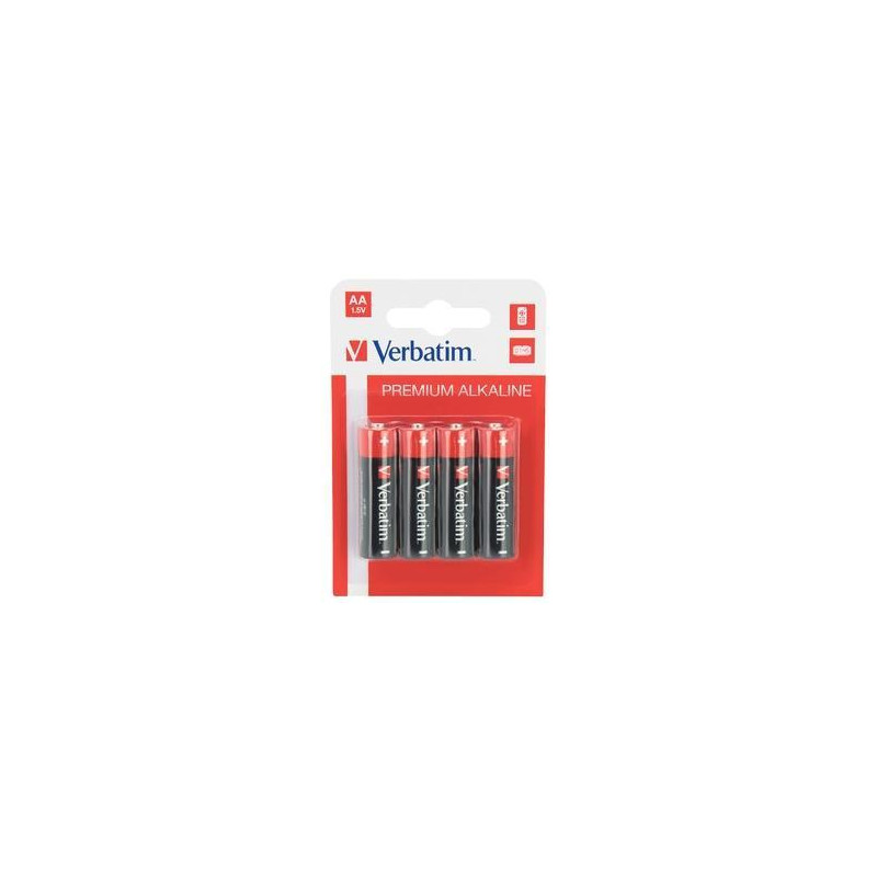 49921 VERBATIM PILAS ALCALINAS AA - LR06 - PACK 4 UDS