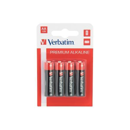 49921 VERBATIM PILAS ALCALINAS AA - LR06 - PACK 4 UDS