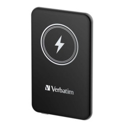 32240 VERBATIM CARGADOR INALAMBRICO POWER BANK 5K MAH 1XUSB-C NEGRO