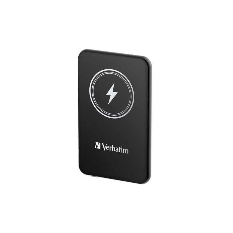 32240 VERBATIM CARGADOR INALAMBRICO POWER BANK 5K MAH 1XUSB-C NEGRO