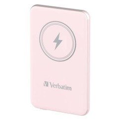 32243 VERBATIM CARGADOR INALAMBRICO POWER BANK 5K MAH 1XUSB-C ROSA