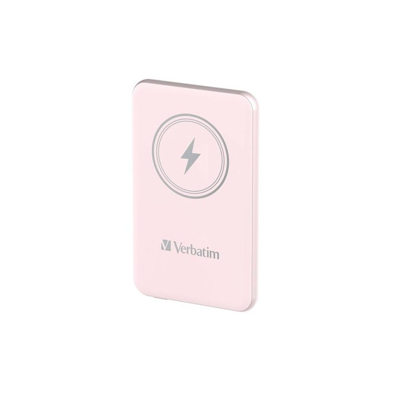 32248 VERBATIM CARGADOR INALAMBRICO POWER BANK 10K MAH 1XUSB-C ROSA