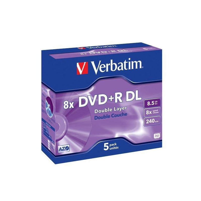 43541 VERBATIM DVD+R DOBLE CAPA