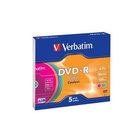 43557 VERBATIM DVD-R COLOUR