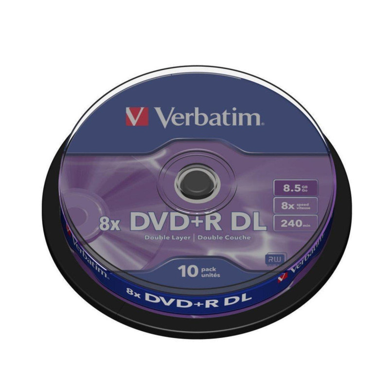 43666 VERBATIM DVD+R DOBLE CAPA