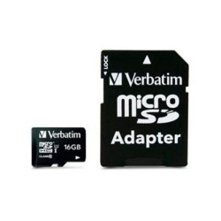 44082 VERBATIM TARJETA MICRO SDHC 16GB CLASE 10 C/ADAPTADOR