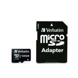 44085 VERBATIM MICRO SDHC 128GB CLASE 10 C/ADAPTADOR