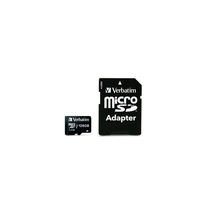 44085 VERBATIM MICRO SDHC 128GB CLASE 10 C/ADAPTADOR