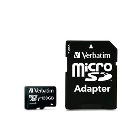 44085 VERBATIM MICRO SDHC 128GB CLASE 10 C/ADAPTADOR