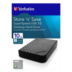 47669 VERBATIM DISCO DURO EXTERNO STORE ´N´ SAVE 10TB HDD 3