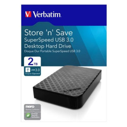 47683 VERBATIM DISCO DURO EXTERNO STORE ´N´ SAVE 2TB HDD 3