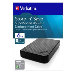 47686 VERBATIM DISCO DURO EXTERNO STORE ´N´ SAVE 6TB HDD 3