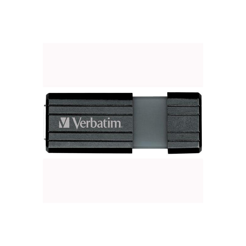 49064 VERBATIM PENDRIVE STORE'N'GO PINSTRIPE 32GB HI-SPEED RETRÁCTIL USB 2.0 NEGRO