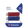 49327 VERBATIM PENDRIVE SLIDER 32GB USB 2.0 -MULTIPACK 2U-