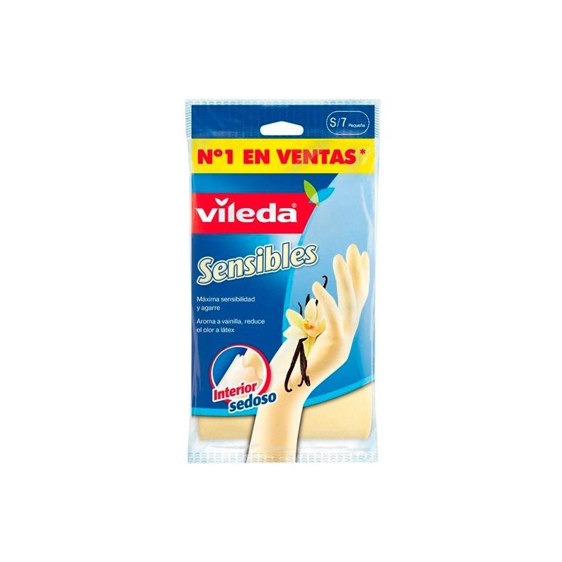 112167 VILEDA GUANTES SENSIBLES SATINADOS TALLA PEQUEÑA