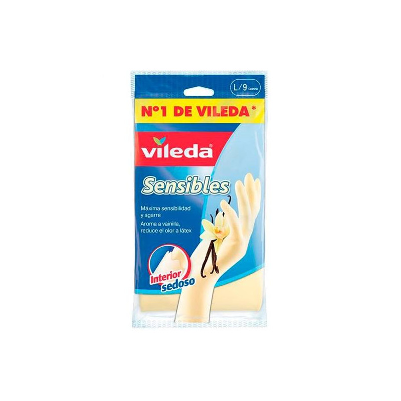 112169 VILEDA GUANTES SENSIBLES SATINADOS TALLA GRANDE