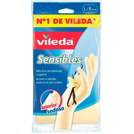 112169 VILEDA GUANTES SENSIBLES SATINADOS TALLA GRANDE