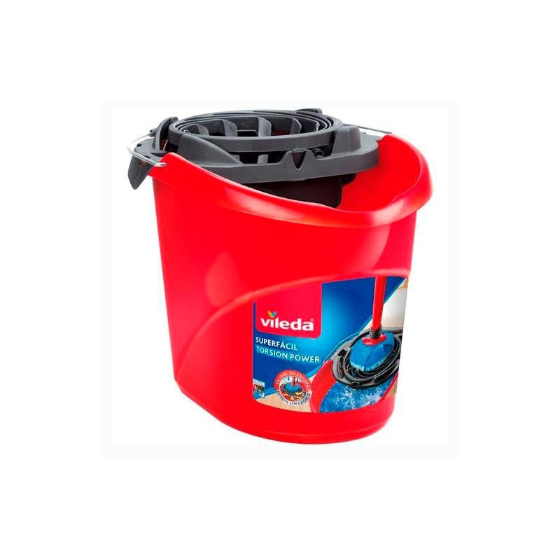 152234 VILEDA CUBO DE FREGAR ESCURREFACIL 10L ROJO