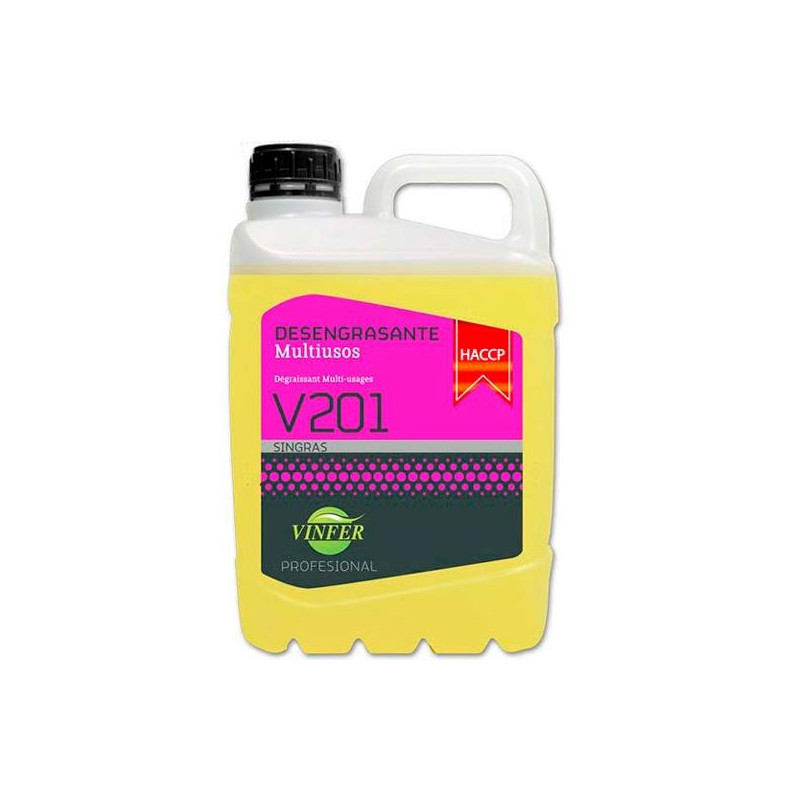 L331G15001 VINFER LIMPIADOR V201 DESENGRASANTE MULTIUSOS AMARILLO -GARRAFA 5L-