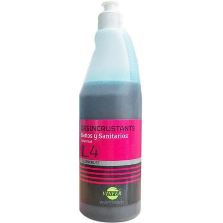 L44175R002 VINFER LIMPIADOR MULTIUSOS L4 DESINCRUSTANTE BAÑOS Y SANITARIOS BOTELLA 750ML