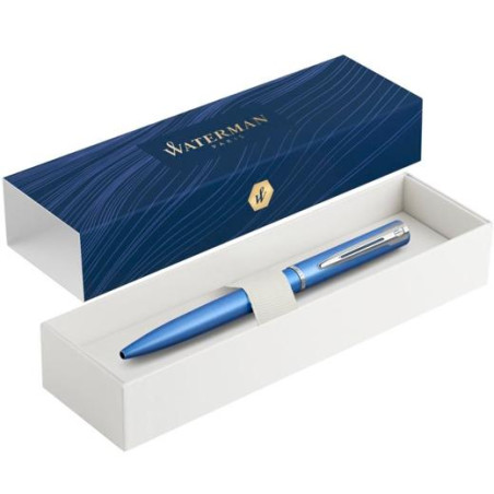 2068191 WATERMAN BOLÍGRAFO ALLURE PUNTA MEDIA ESTUCHE DE REGALO LACADO AZUL