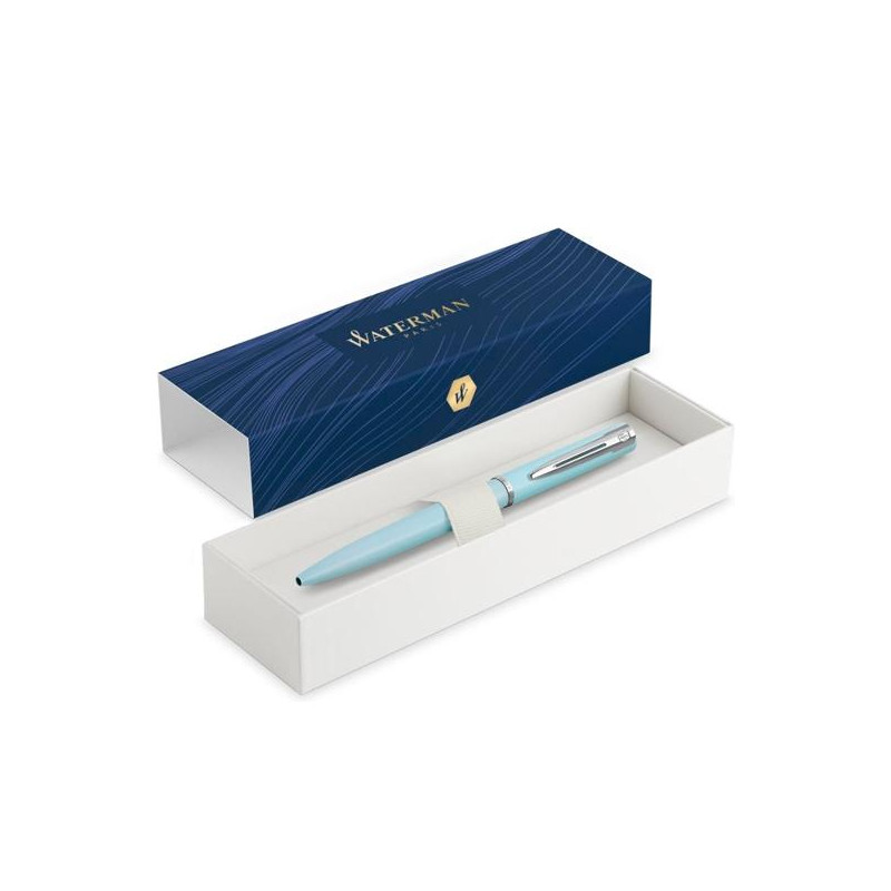 2105224 WATERMAN BOLÍGRAFO ALLURE PASTEL PUNTA MEDIA ESTUCHE DE REGALO LACADO AZUL