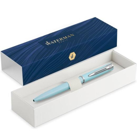 2105224 WATERMAN BOLÍGRAFO ALLURE PASTEL PUNTA MEDIA ESTUCHE DE REGALO LACADO AZUL