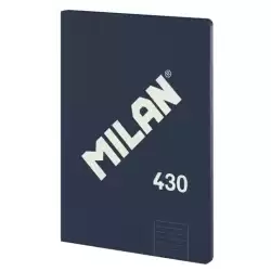 57242G48B MILAN LIBRETA ENCOLADA A4 48H PAPEL 95GR 1 LÍNEA 7MM SERIE 1918 AZUL