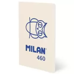 57251G24BG460 MILAN LIBRETA GRAPADA A5 24H PAPEL BLANCO 95GR LISO COLECCIÓN 460 SINCE 1918 BEIGE