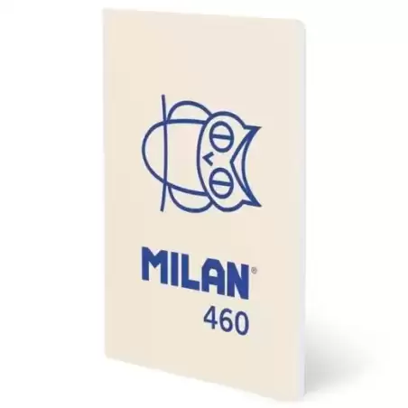 57252G24BG460 MILAN LIBRETA GRAPADA A5 24H PAPEL BLANCO 95GR LÍNEA 7MM COLECCIÓN 460 SINCE 1918 BEIGE