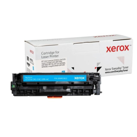 006R03822 XEROX EVERYDAY TONER CYAN PARA COLOR LASERJET CP2025 (CC531A - CRG118C - CPR44C)