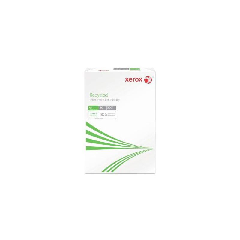 003R91165 XEROX PAPEL DIN A4 80GR RECICLADO PAQUETE 500H -CAJA 5 UD- ( MAXIMO 20 CAJAS POR CLIENTE)