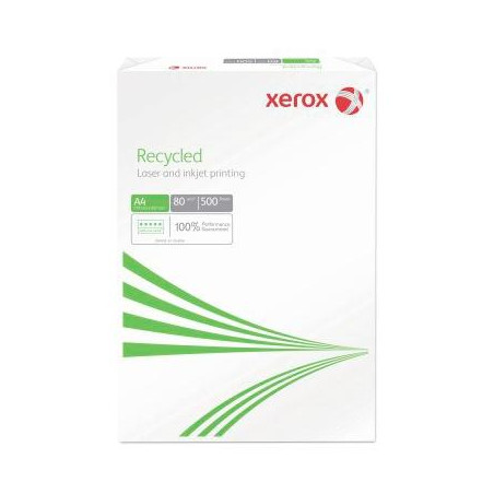 003R91165 XEROX PAPEL DIN A4 80GR RECICLADO PAQUETE 500H -CAJA 5 UD- ( MAXIMO 20 CAJAS POR CLIENTE)